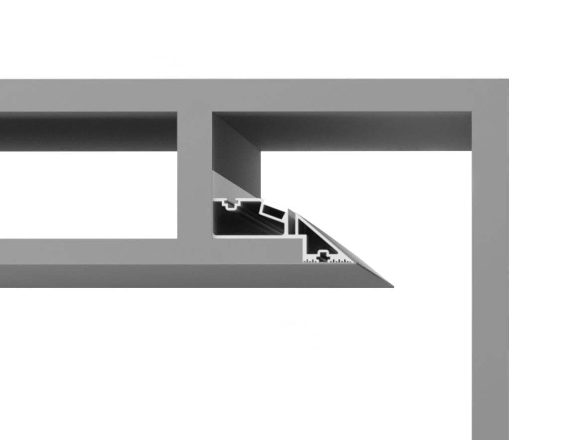 Алюминиевый линейный профиль освещения для светодиодных модулей Ghidini Lighting LINEAR INVERTED COVE ARCH-00093976 - Вид №1