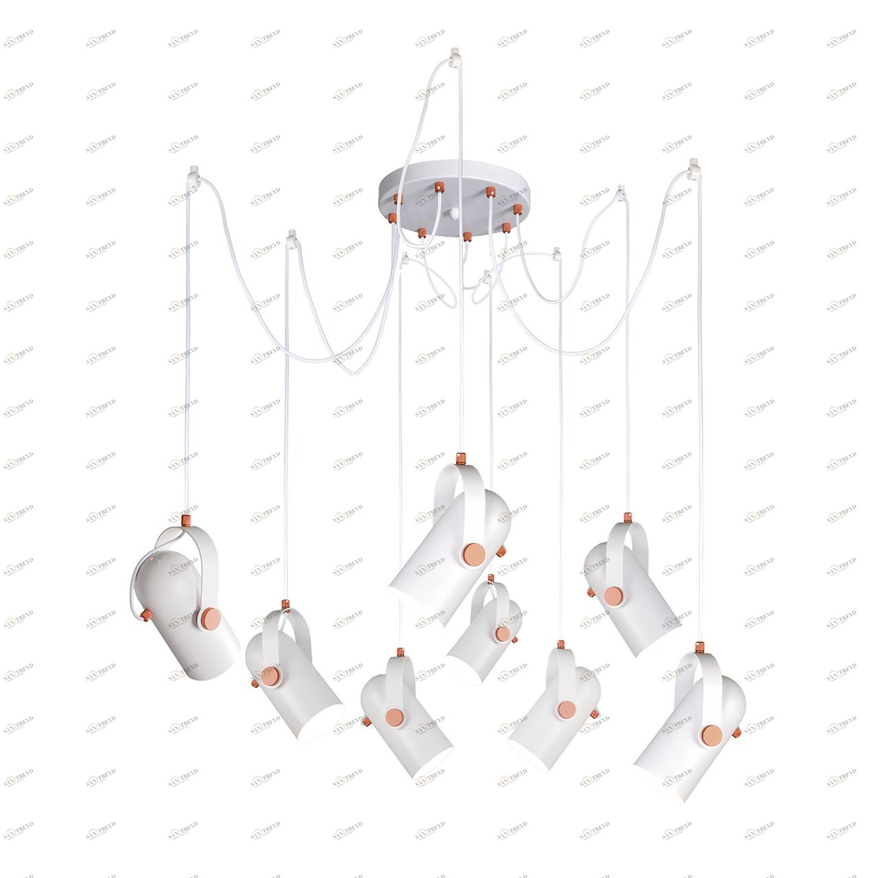 Подвесная люстра Favourite Ampolla 2008-8P FAVOURITE ДИЗАЙНЕРСКИЕ, AMPOLLA 108662 Белый 