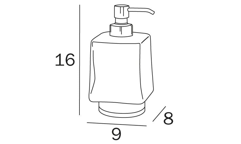 Стеклянный дозатор мыла INDA® ARCH-00116043 - Вид №1