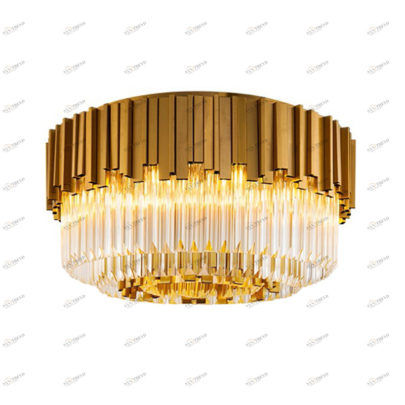 Светильник потолочный 38х60 см золотой Barclay A006-600 P6 DELIGHT COLLECTION ДИЗАЙНЕРСКИЕ 00-3882407 Золото;прозрачный 