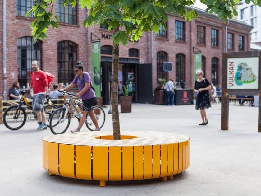 VESTRE Скамья из стали и дерева без спинки Stripes sun-id-1467434 - Вид №3