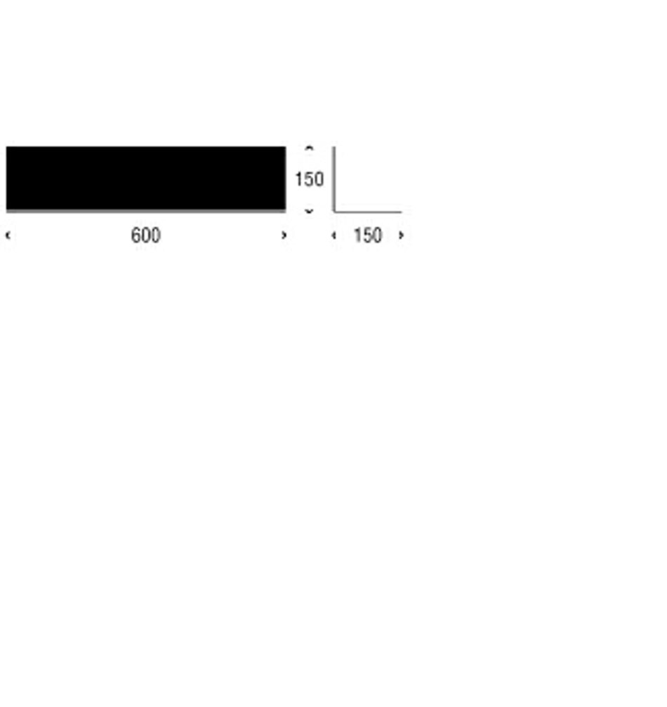 FROST Зеркальная полка » черный Алюминий Черный U4001-B  - Вид №1