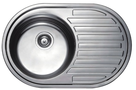 HB5077-06 Кухонная мойка , полированная сталь Haiba  - Вид №1