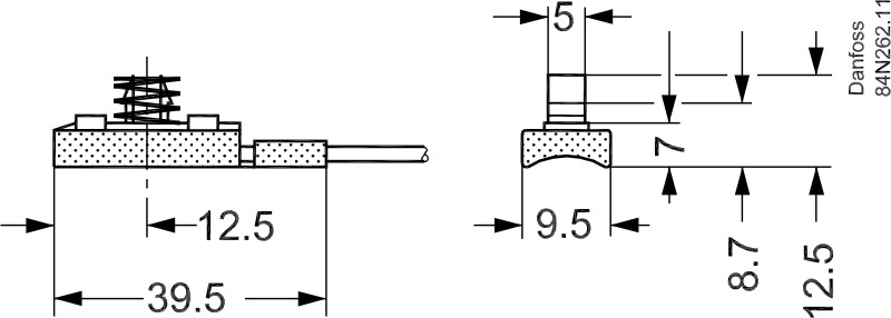 Danfoss AKS AKS11 Датчик темературы , 8500 мм 084N0029  - Вид №3
