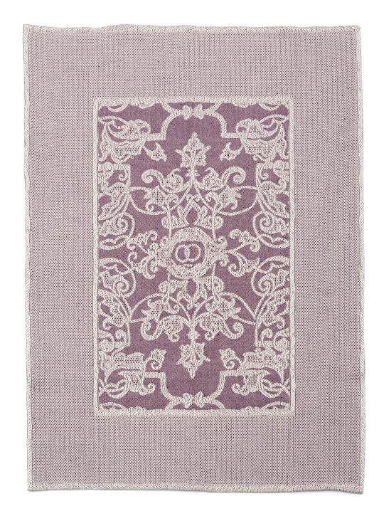LEI_36_54 Полотенце кухонное 50/70 сиреневый 50% лен 50% хлопок жаккард LEITNER Santreyd 
