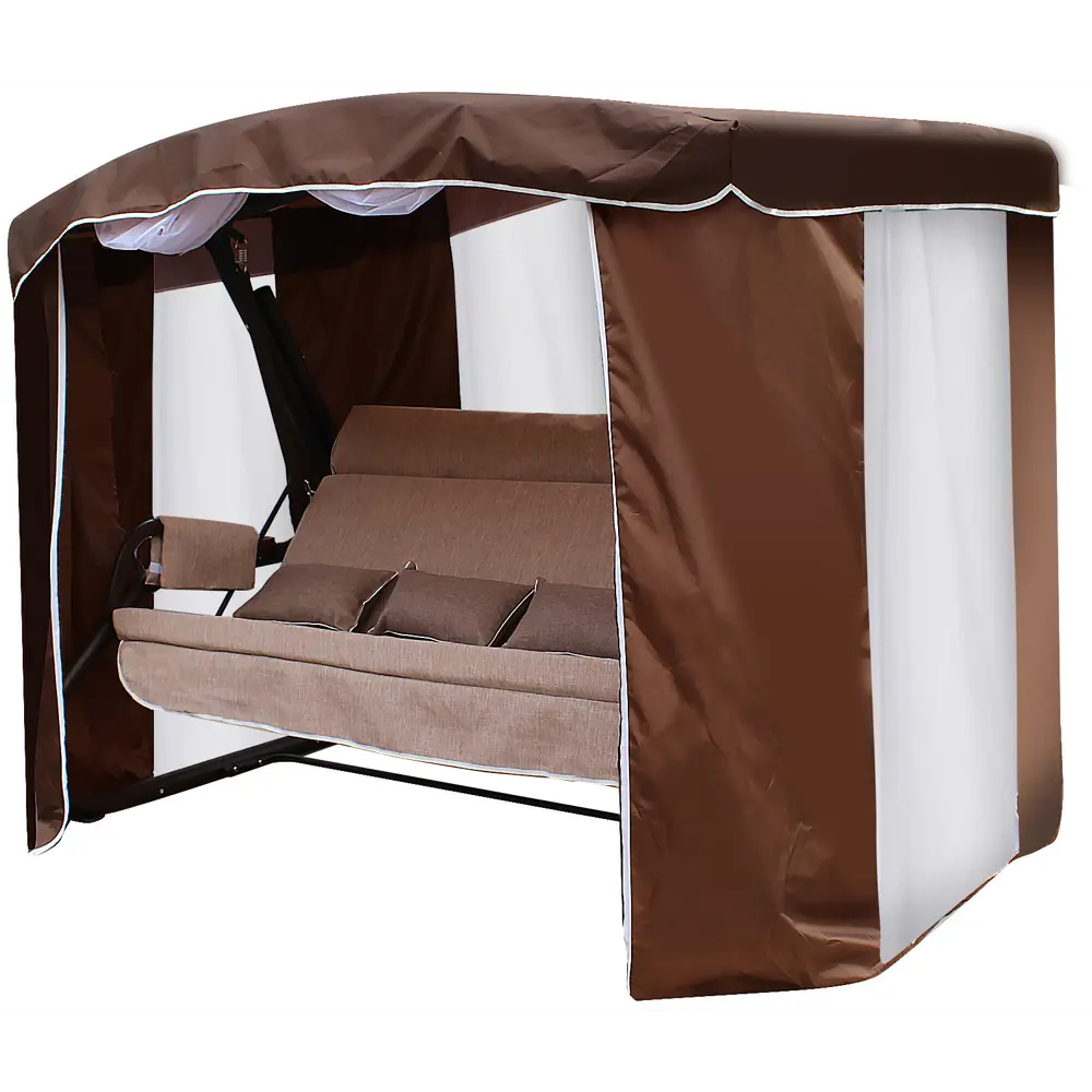 Качели садовые Amsterdam 4-х местные шоколадный Santreyd Качели сад.4-х местные STLM-2041147 - Вид №3