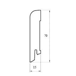Плинтус Magestik floor Массивный Мербау 1000х70 мм MGK Magestic floor 1010000491 - Вид №1