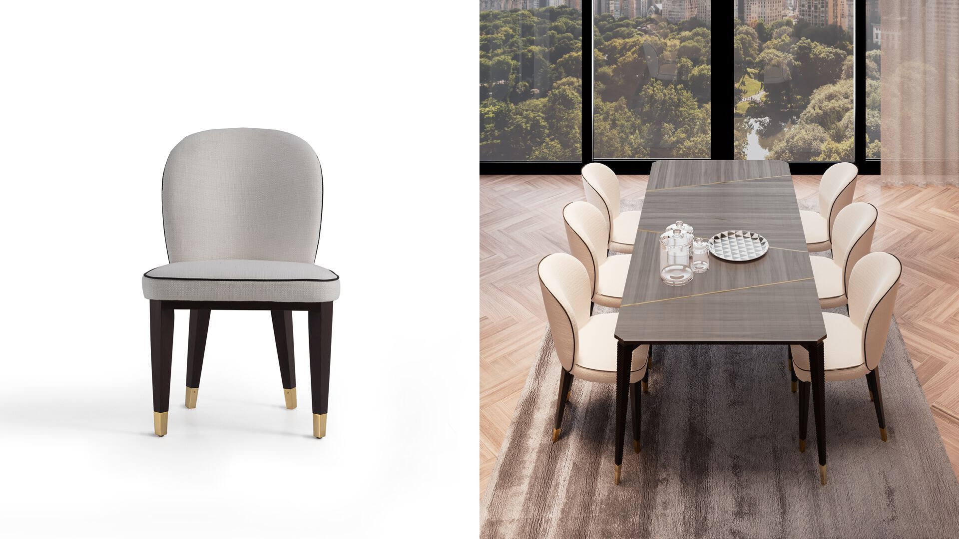 Мягкий стул из ткани OPERA CONTEMPORARY ESTELLE ARCH-00107916 - Вид №1