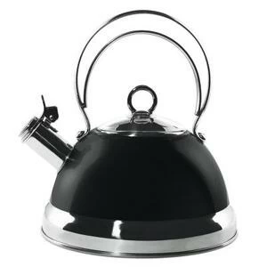 Чайник со свистком, 2,5 л, черный