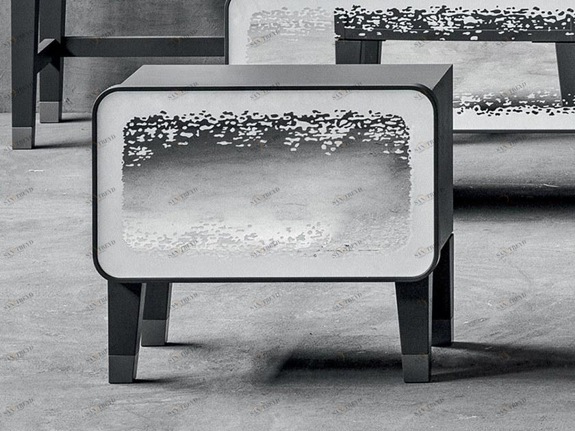 Gervasoni Прямоугольная тумбочка из орехового дерева с ящиками Brick sun-id-1475061