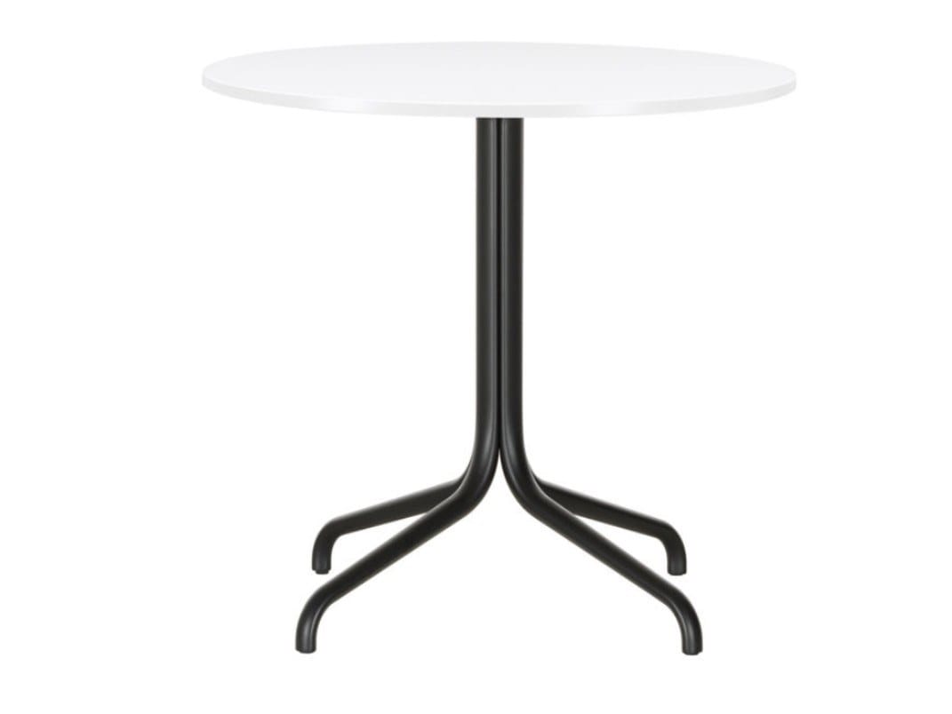 Круглый стол со стальным основанием и деревянной столешницей VITRA Belleville Table ARCH-00025779 - Вид №12