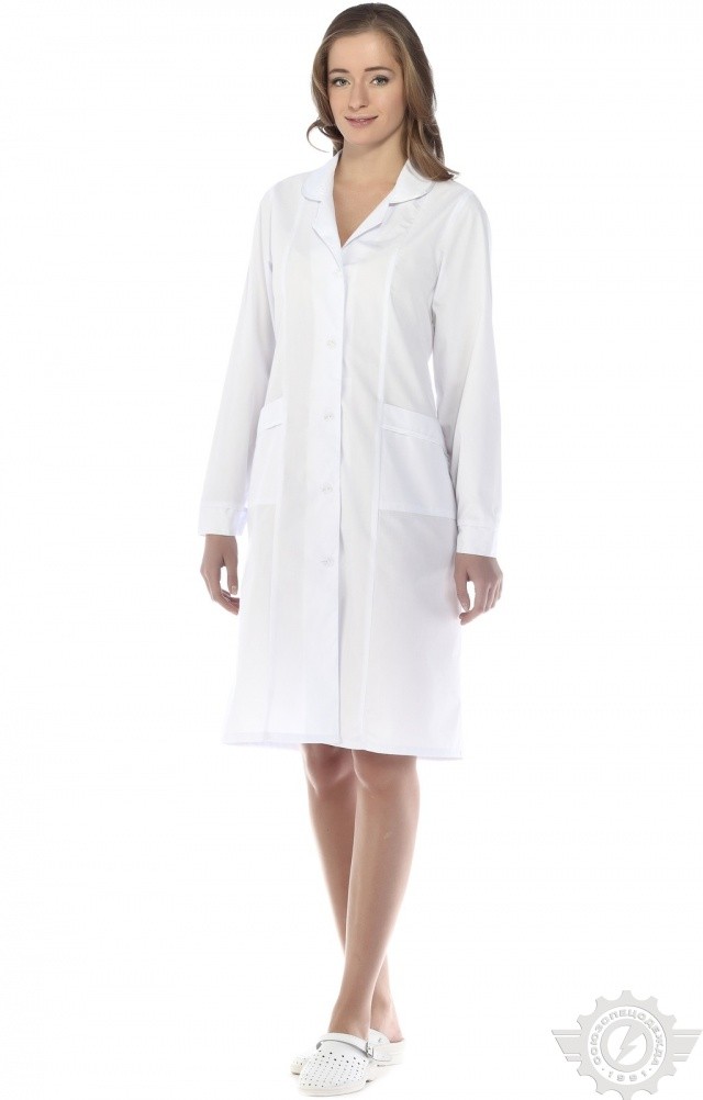 65773 Халат "Татьяна" белый  Медицинская одежда  размер 46/158-164 Спецодежда  - Вид №6