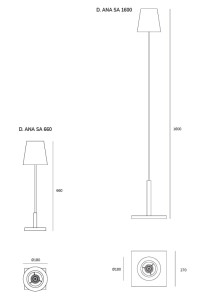 Алюминиевый торшер