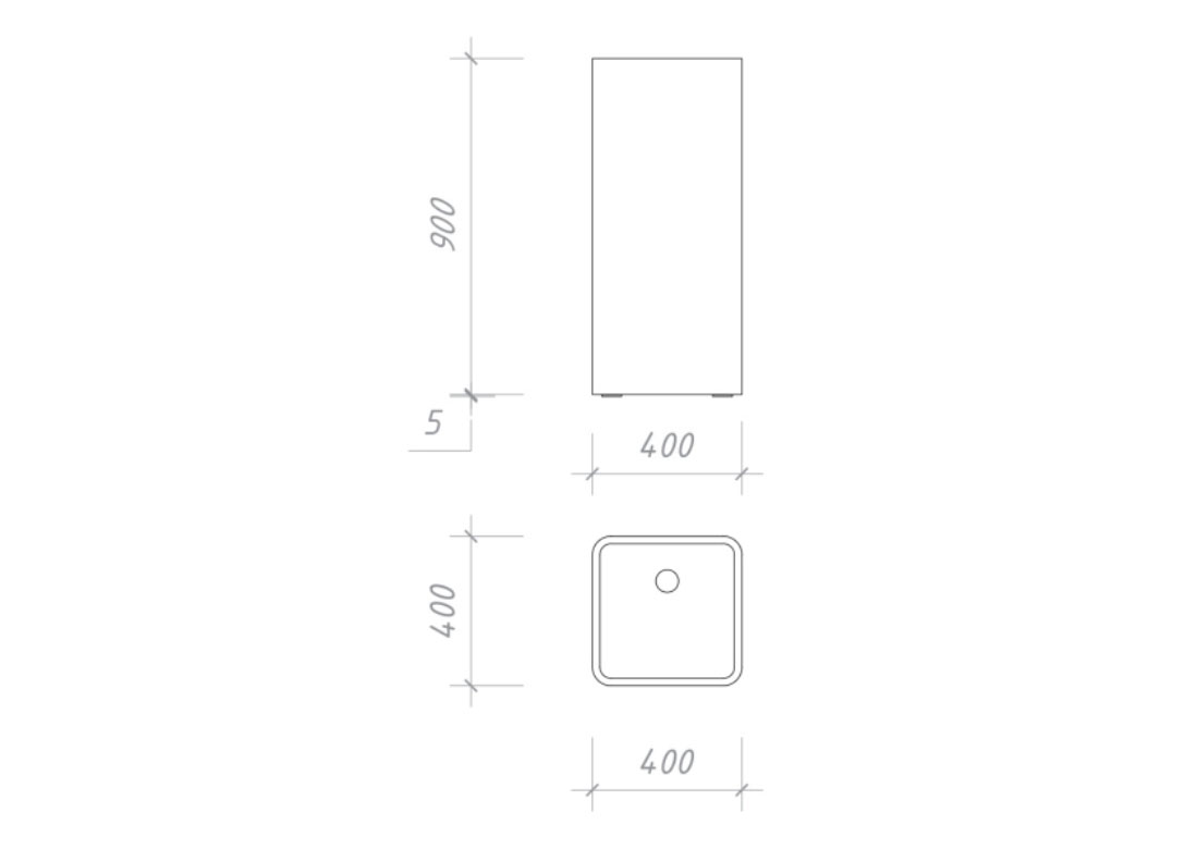 WB-617 Раковина из бетона BET-ON BetOn  - Вид №2