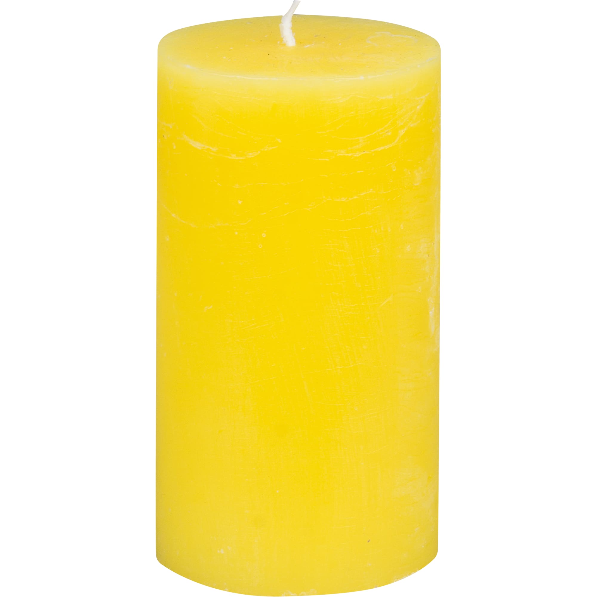 82407018 Свеча-столбик «Рустик» 7x13 см, цвет жёлтый Santreyd 