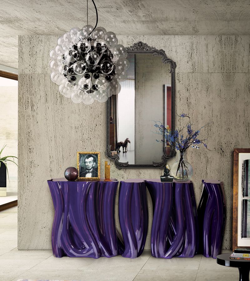 0-081 Монохромный фиолетовый буфет Boca Do Lobo  - Вид №12