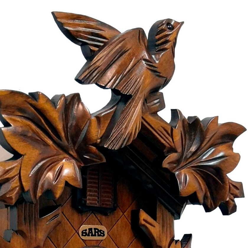 Часы настенные с кукушкой коричневые 8N Sars SARS ДИЗАЙНЕРСКИЕ 00-3967486 Коричневый  - Вид №2