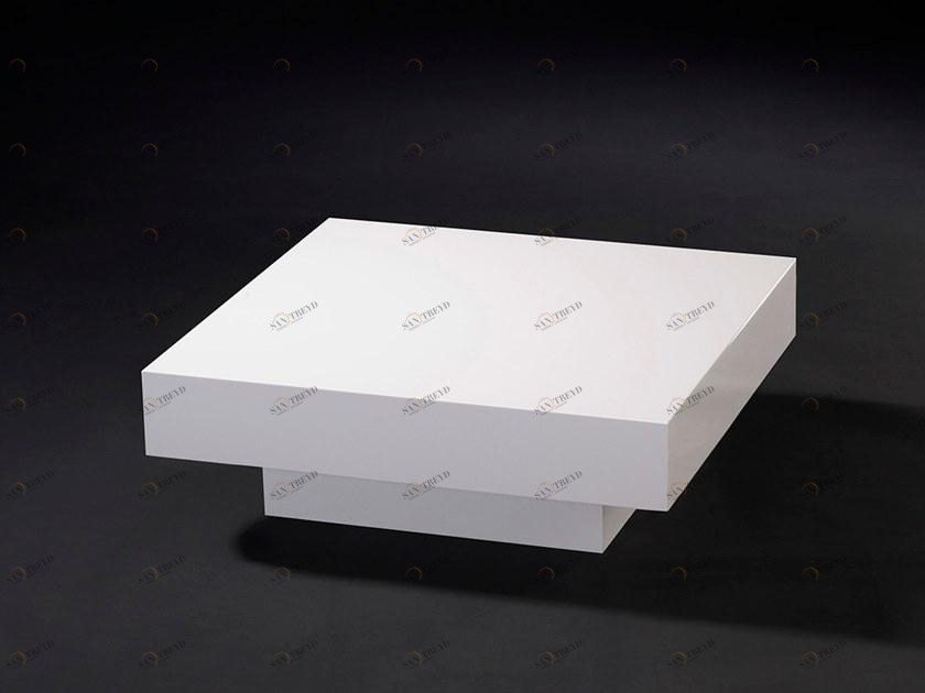 VGnewtrend Низкий квадратный лакированный журнальный столик sun-id-1411666