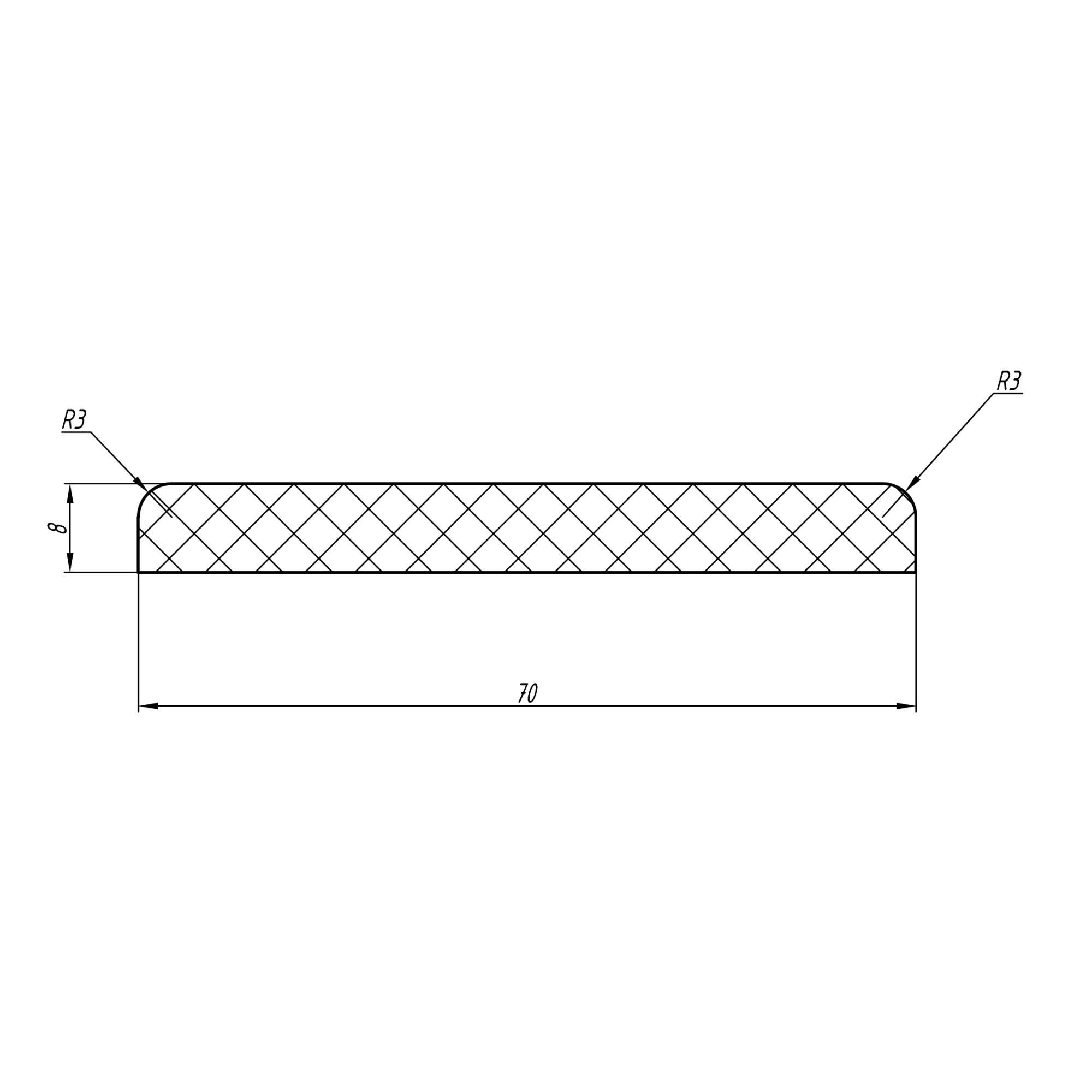 81933724 Наличник Лайн 2150х70х8 мм ламинация цвет дуб бриг Santreyd  - Вид №1