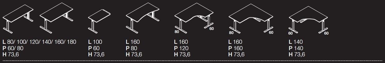 Las Mobili Модульный стол с ящиками Oxi sun-id-1401530 - Вид №2