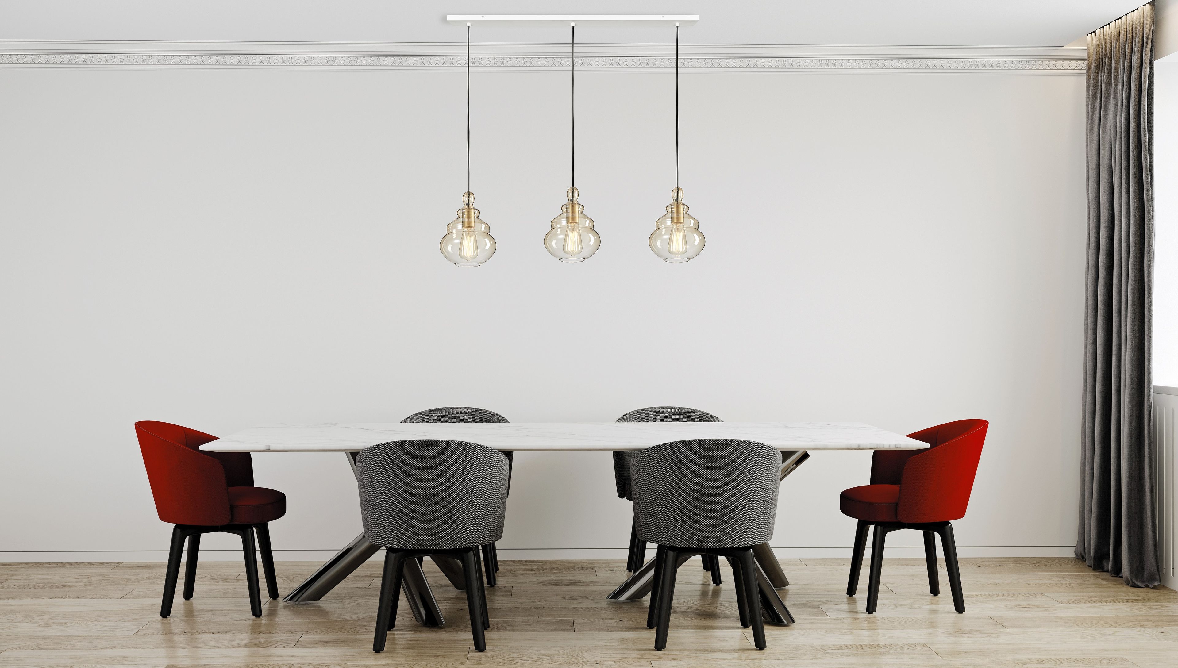 Стеклянный подвесной светильник Miloox Adone ARCH-00011967 - Вид №2