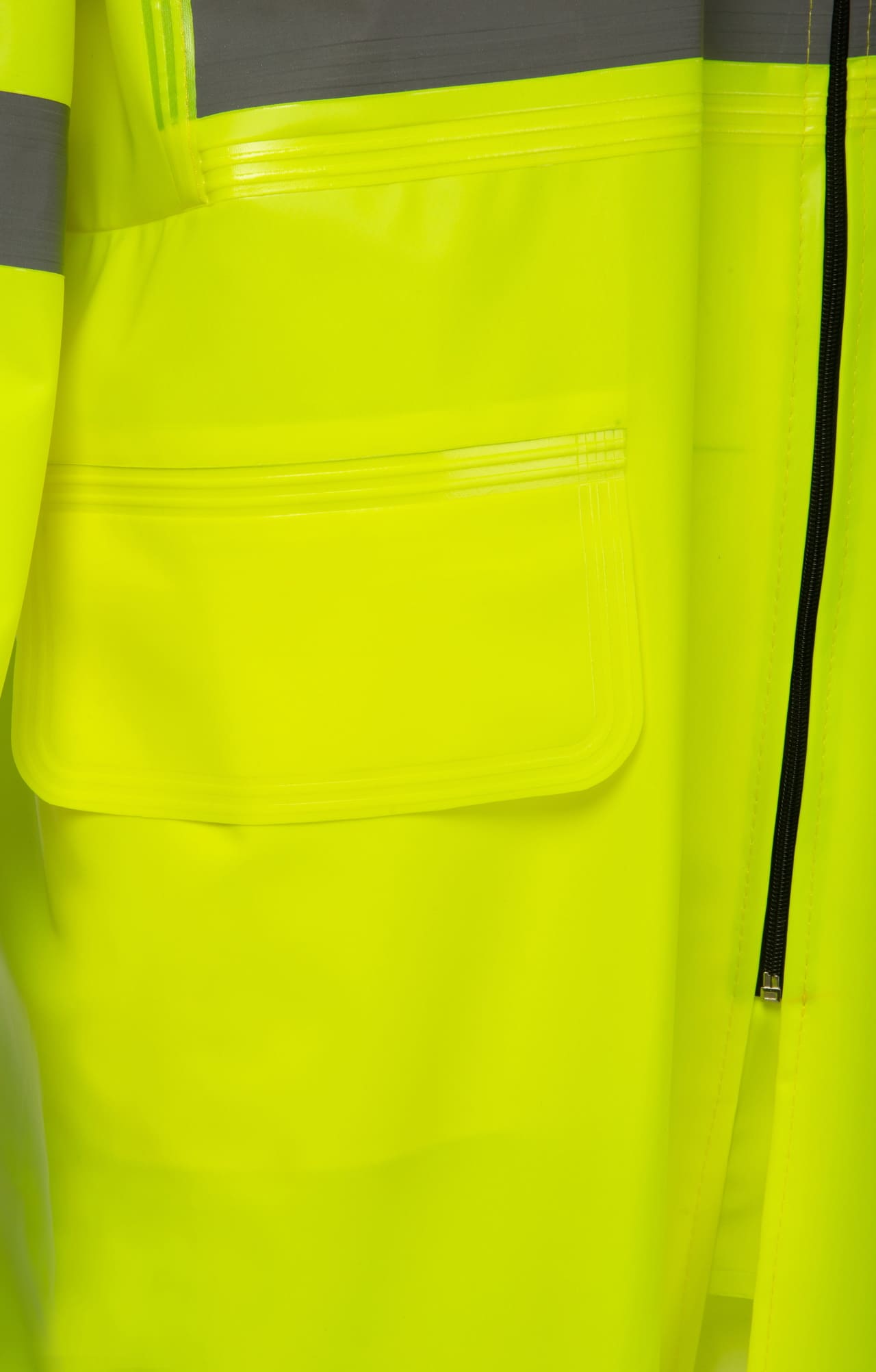 5037373 Плащ сигнальный влагозащитный лимонный  Непромокаемая спецодежда  размер 60-62/194-200 (XXXL)  - Вид №4