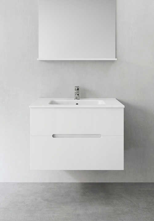 1390229 Шкаф Для Умывальника Compact Sun White Matt 800 Hafa  Белый 