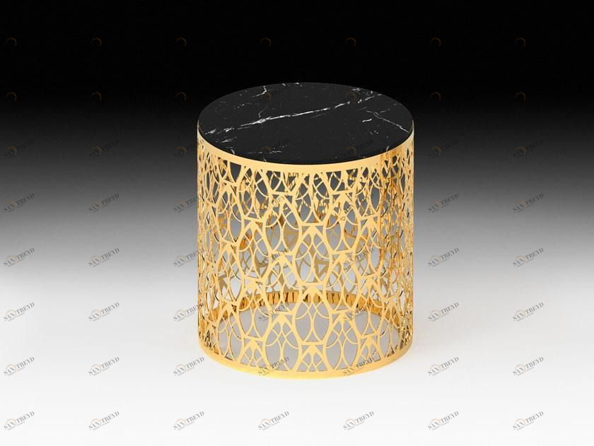 VGnewtrend Круглый журнальный столик из мрамора sun-id-1454960