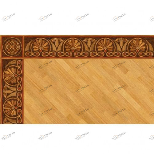 Художественный паркет Da Vinci Паркетный Бордюр 26-001 Орех Европейский (Грецкий) () 1000х150 мм 26011001