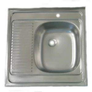 Квадратная мойка из нержавеющей стали "Белая Сталь" Сантекс 126117