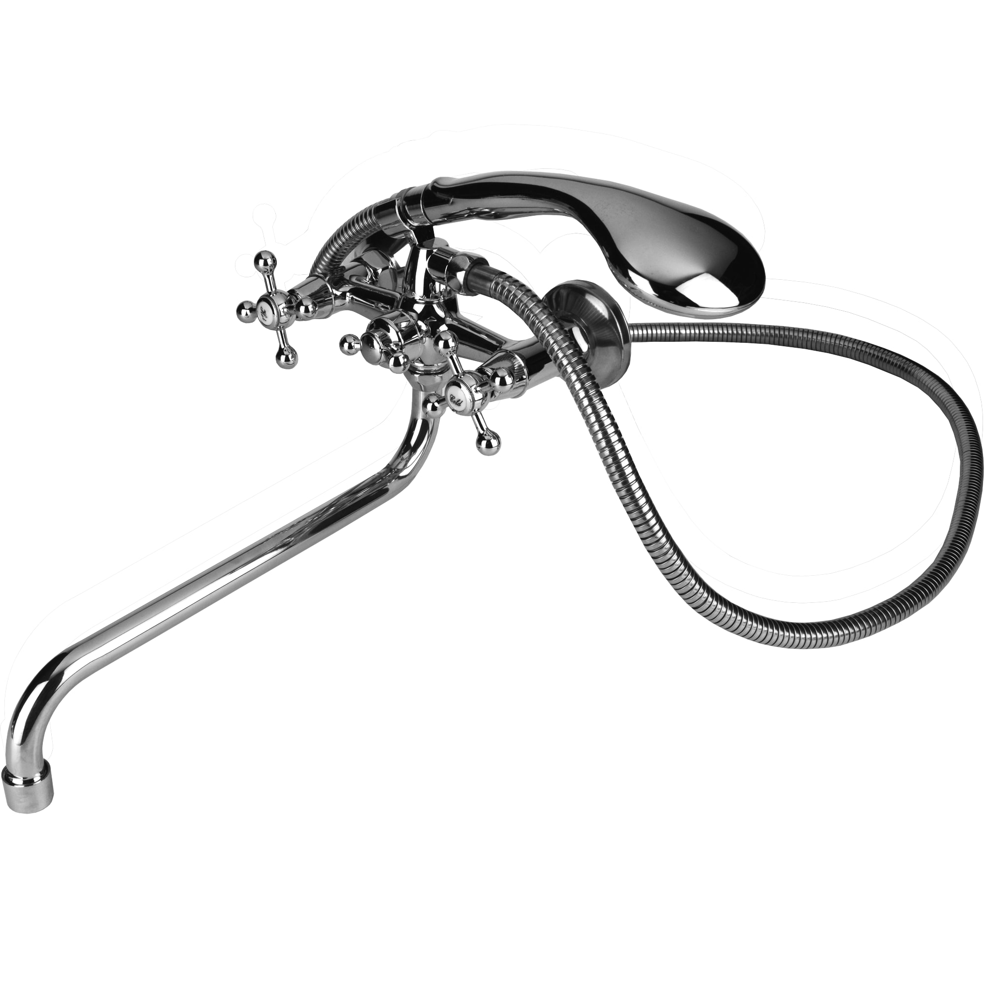 82797996 Смеситель универсальный для ванной «» двухвентильный цвет хром Бостон Santreyd