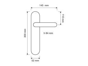 Латунная ручка на пластине с кристаллами Swarovski®