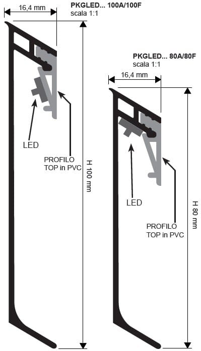 Алюминиевая доска со светодиодом для облицовки PROGRESS PROFILES Proskirting ARCH-00083900 - Вид №2