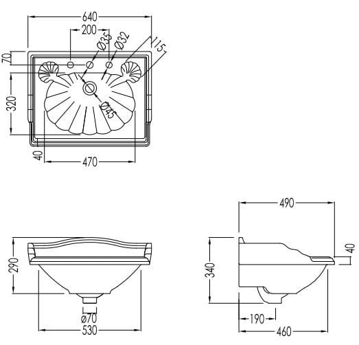 Хромированная латунная раковина Devon&Devon CAMBRIDGE ARCH-00119726 - Вид №3