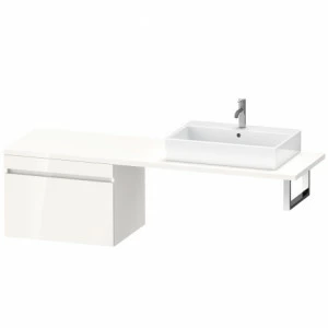 DS535402222 Шкафчик для консоли DuraStyle #DS5354 700 x 548 мм Белый глянцевый декор
