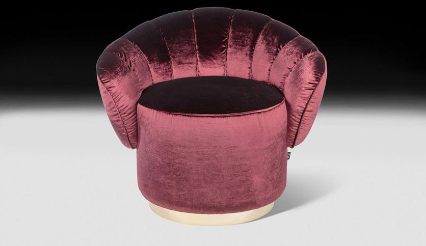 VGnewtrend Бархатное кресло с подлокотниками  7542592.34  - Вид №1