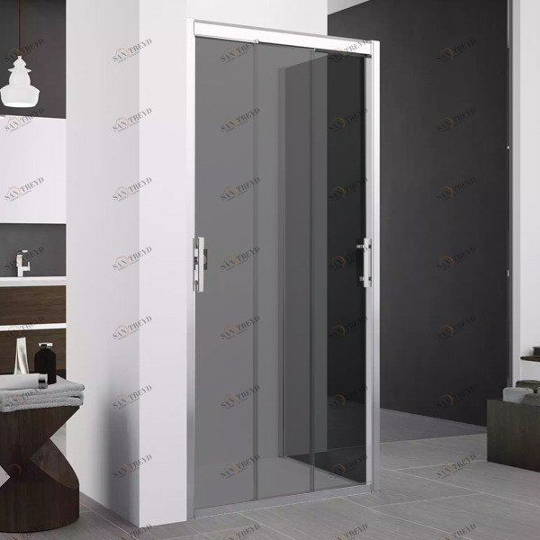 Душевой уголок 102x101 ZEPHYROS 3P+F Novellini ZEPHYROS с дымчатым серым стеклом ZEPHYR3P9654KZEPHYR9854K