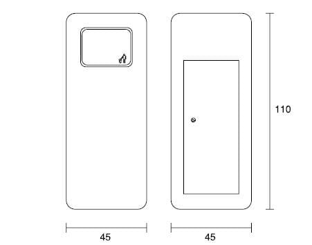 Стойки для мусора из армированного волокном бетона SIT Softshapes ARCH-00120381 - Вид №4