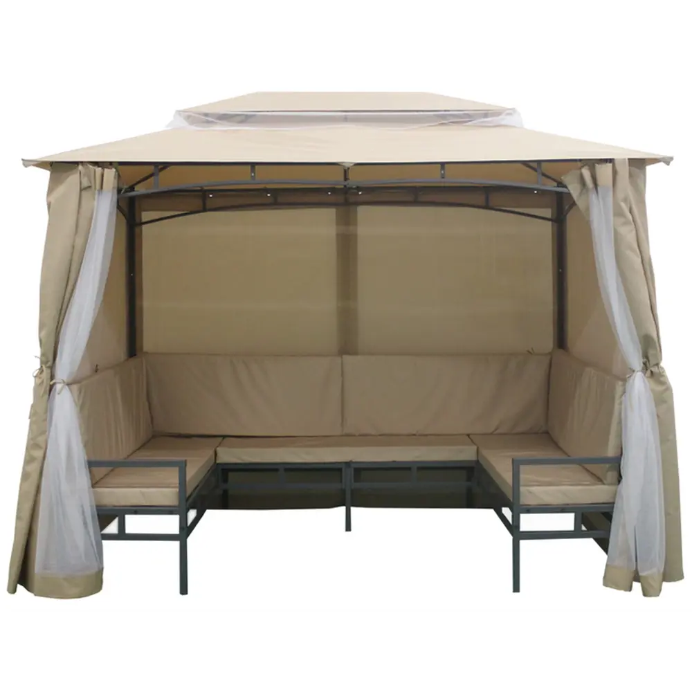Santreyd Садовый шатер с москитной сеткой и скамьями для отдыха на природе 18018268 STLM-0009265 - Вид №2