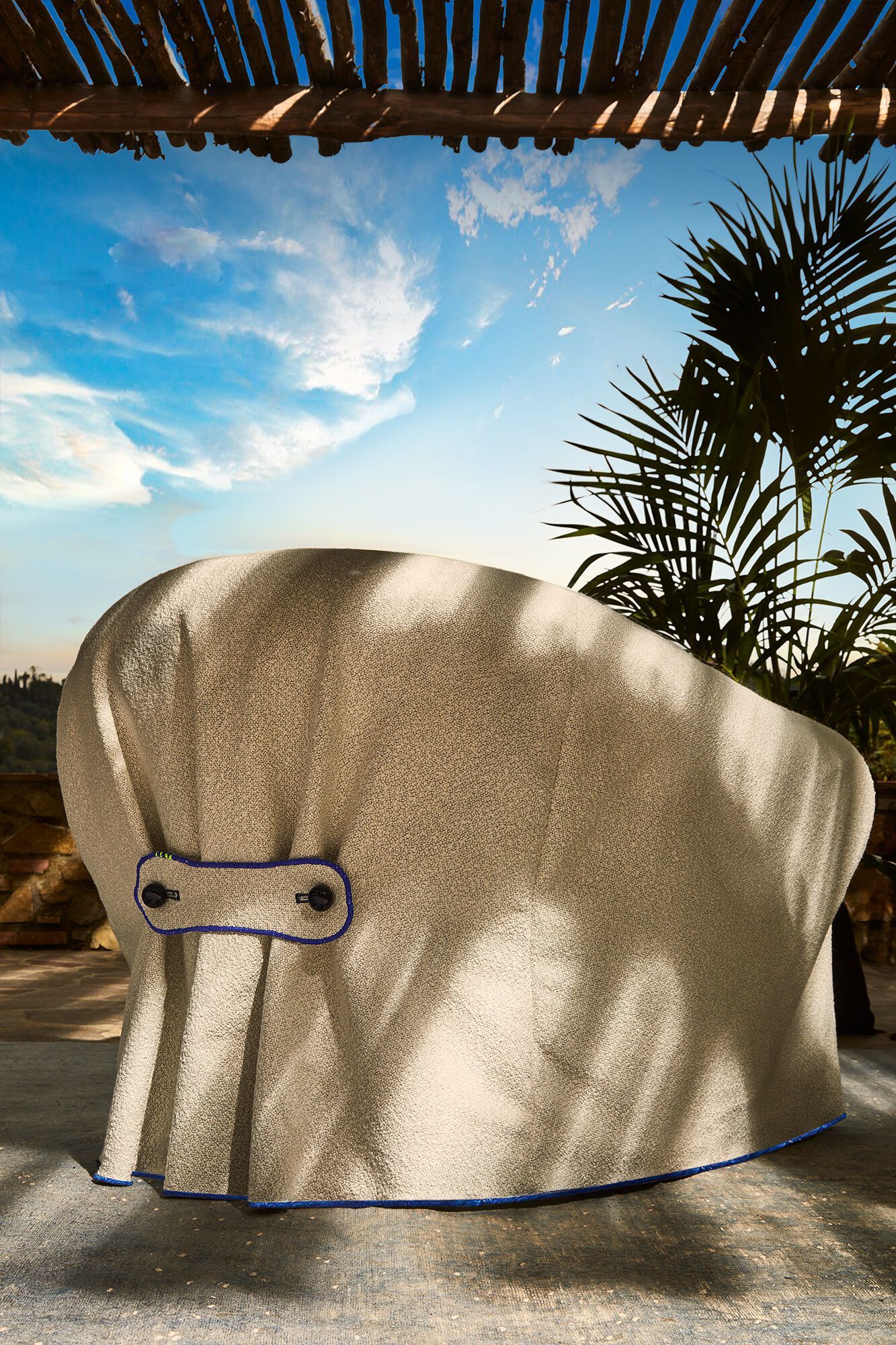 Тканевое садовое кресло с подлокотниками Paolo Nesi MARTINGALE ARCH-00145524 - Вид №1