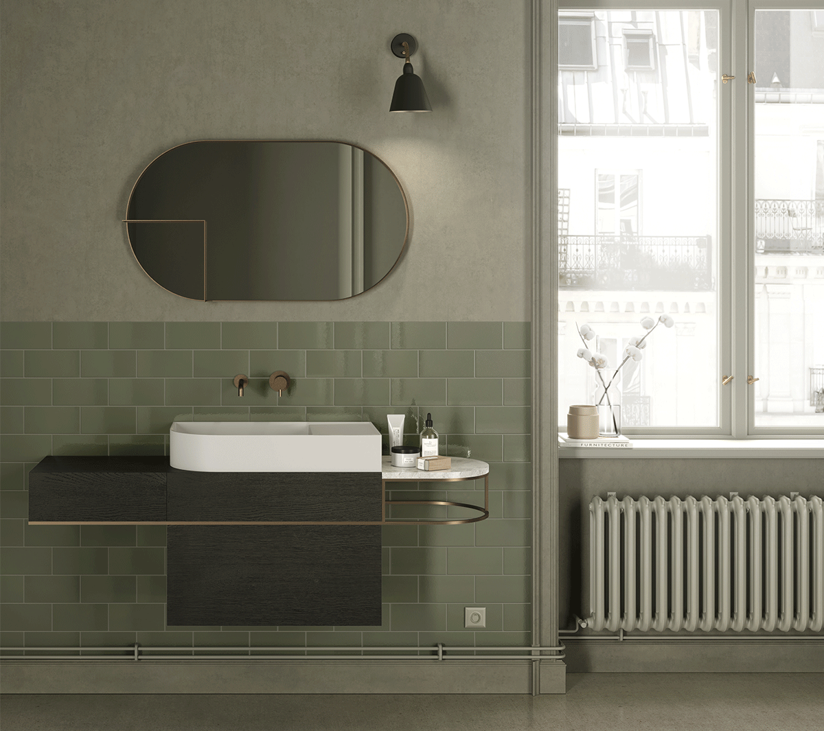 com_EXLAV70DXNOU Накладная раковина на столешницу  прямоугольная Ex.T Nouveau - Вид №3