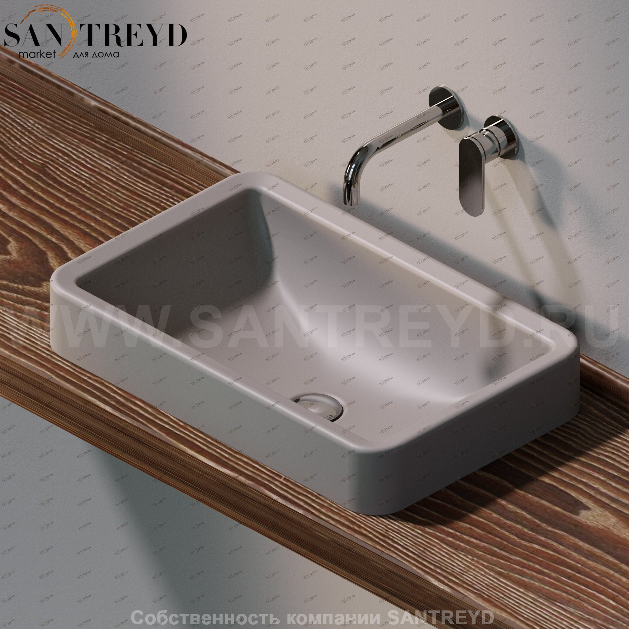 NL62INC1019 Накладная раковина под столешницу  прямоугольная Ceramica Flaminia Nile