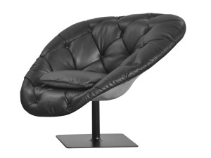 Вращающееся кожаное кресло capitonné