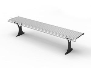 Стальная скамья без спинки