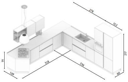 CREO Kitchens Оборудованная кухня Tablet sun-id-1457258 - Вид №3