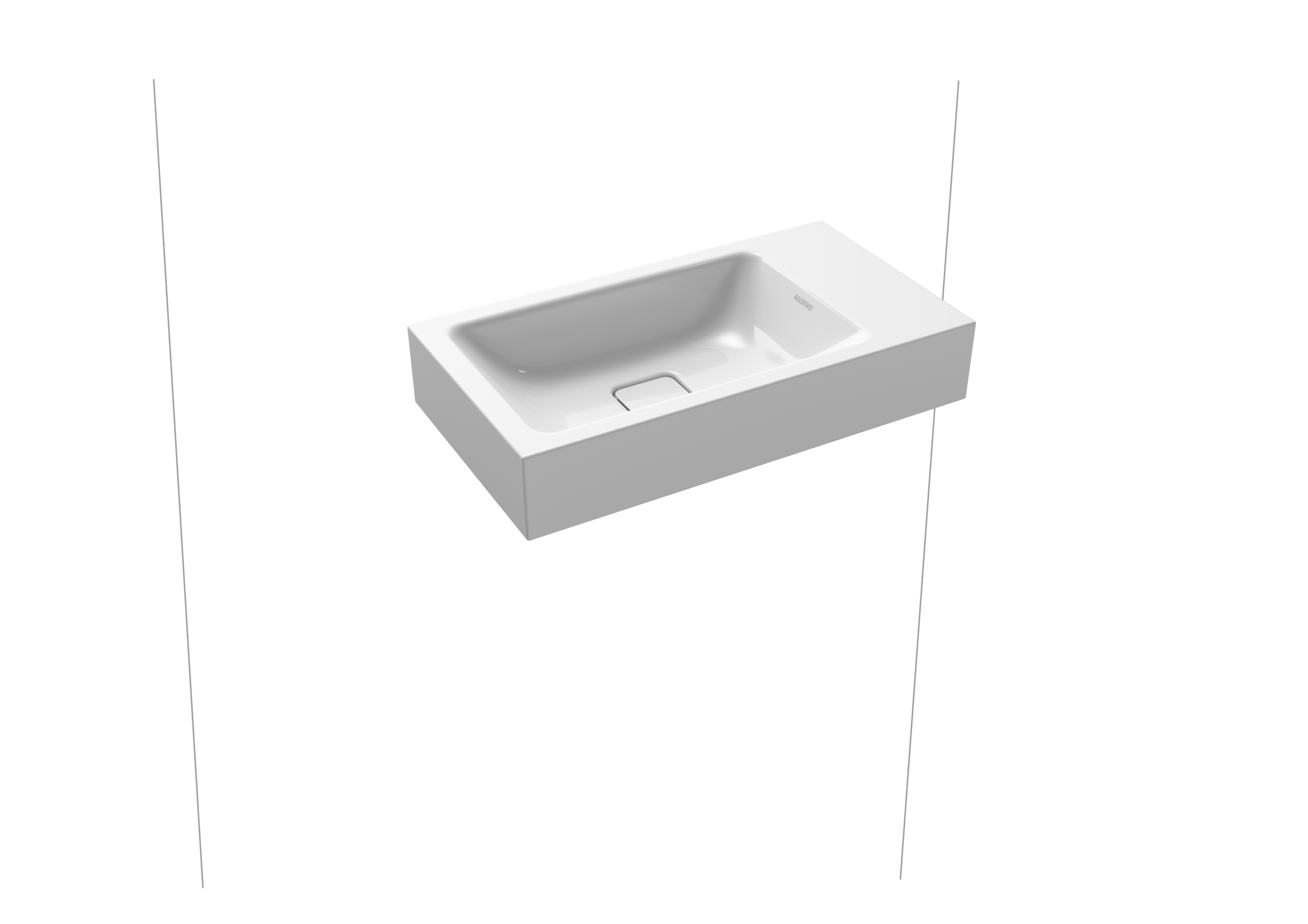 Умывальник KALDEWEI Сталь эмалированная 3073 258 альпийский белый матовый 30733319258 - Вид №1