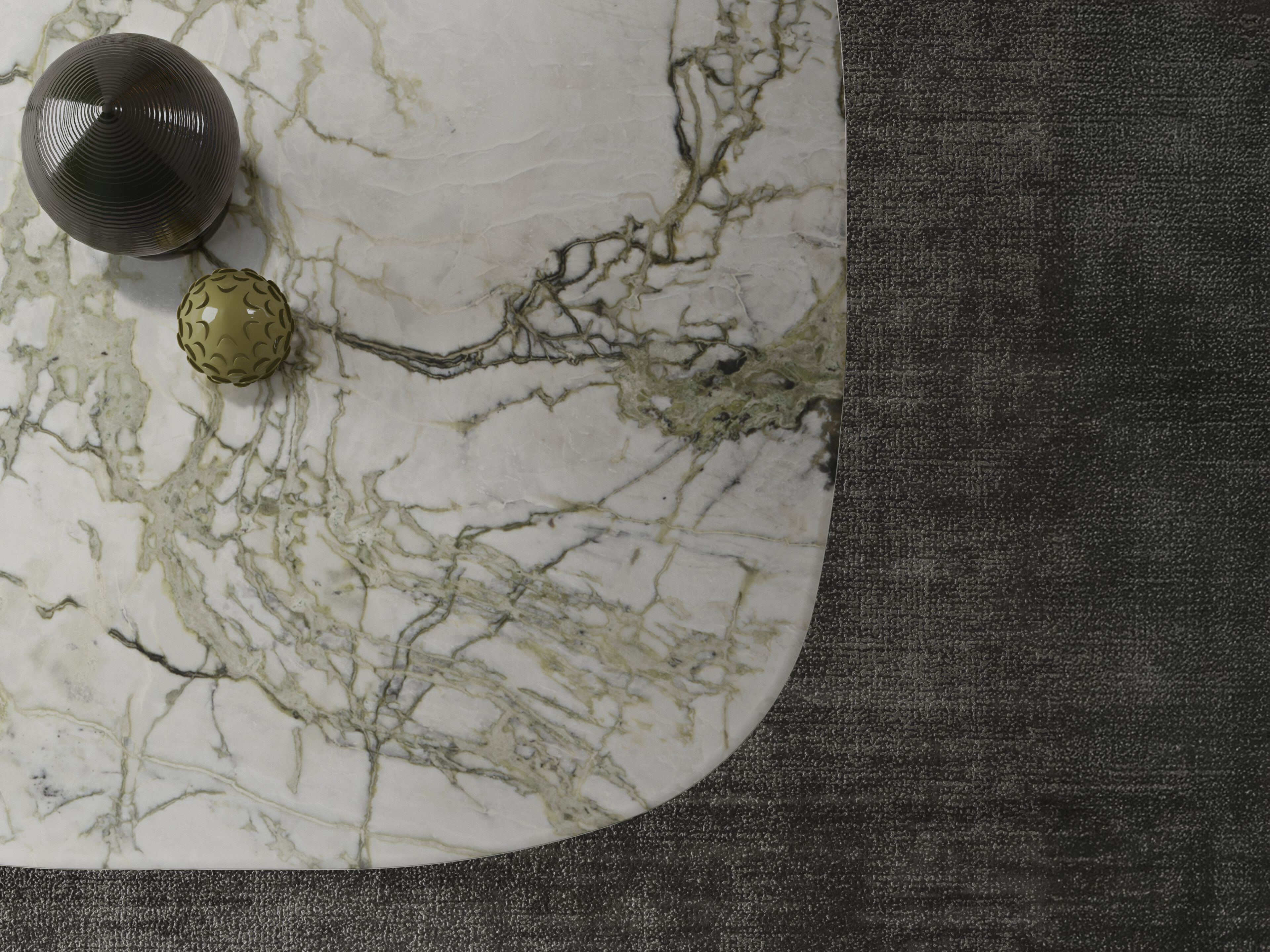 Низкий прямоугольный журнальный столик со стеклянной столешницей Natuzzi Italia Campus ARCH-00068417 - Вид №6