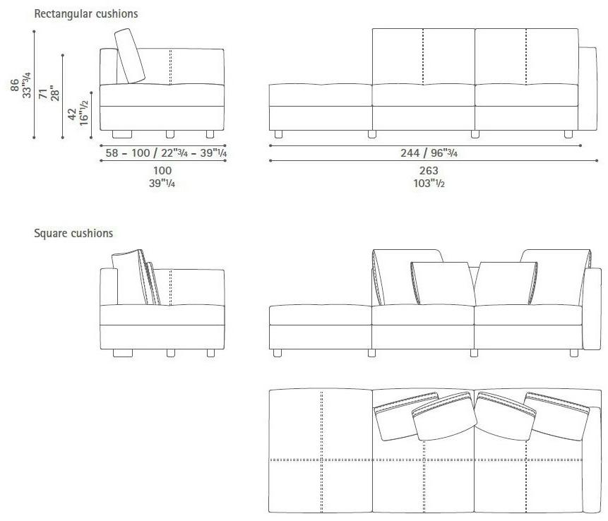 Poltrona Frau Модульный диван La collezione - divani e poltrone sun-id-1459157 - Вид №23