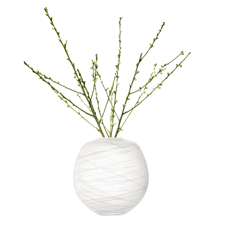 G1608-31-153 Ваза boulder 31 см белая LSA International  - Вид №3