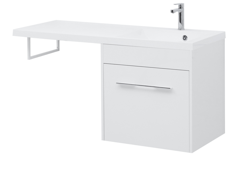 Тумба с раковиной Aquanet Августа 120 R белый 0021002600239568 - Вид №2